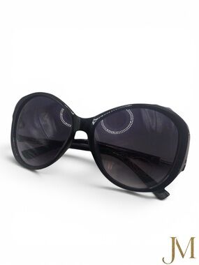 Women’s Sunglasses Black Oversized Lenses NEW